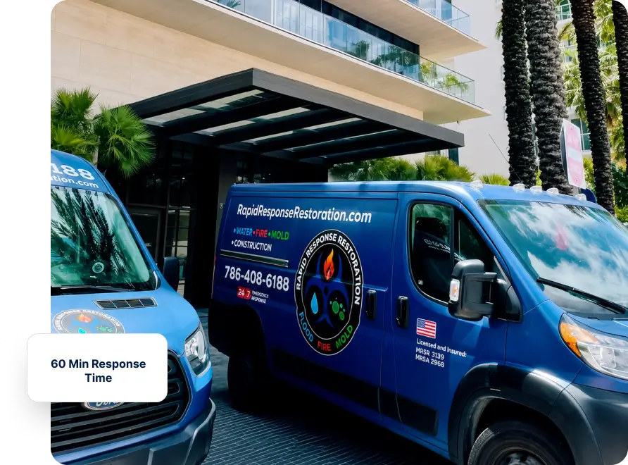 Rapid Response Restoration branded service van